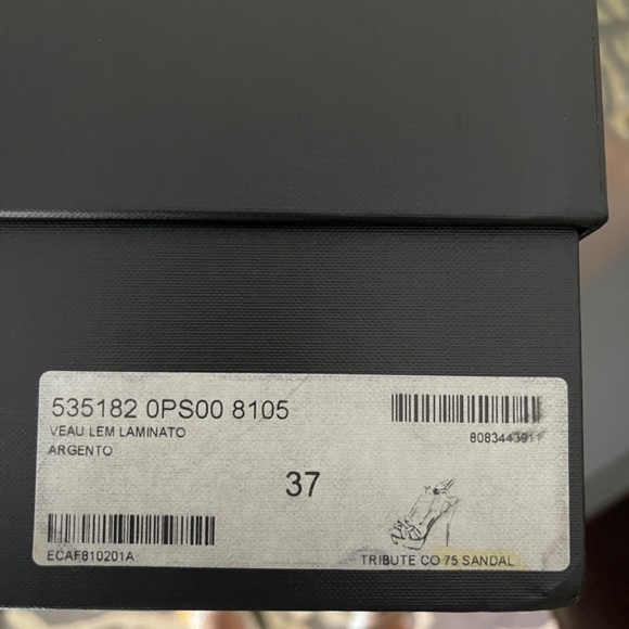 YSL LEATHER PLATFROM SANDALS SIZE 37 - Picture 3 of 10